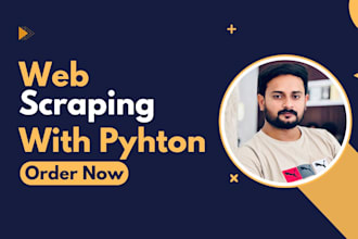 build python script for data scraping website scraping and web scraping