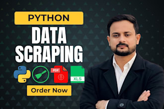 do python web scraping, data scraping, data extraction python web scraper