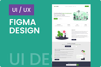 create figma website design and UI UX mockup