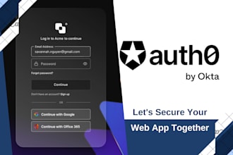 add oauth, sso authentication using auth0 in react nextjs web app
