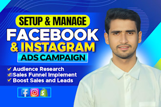 run facebook ads campaign, fb advertising, instagram ads for sales and leads
