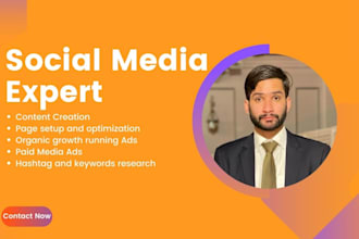 be your social media expert and marketing manager