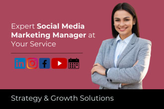 your monthly expert social media marketing manager and specialist for linkedin