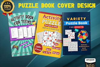 create an kdp book cover and interior adult coloring page and activity for kids