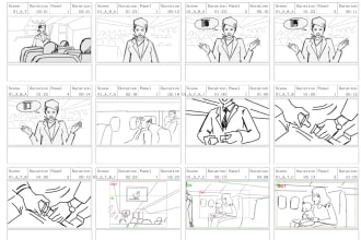 do storyboards for film, animation, games, TV commercials