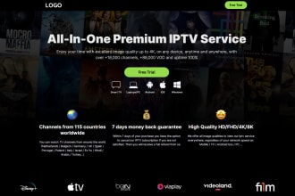 send to you a highly professional iptv website wordpress template
