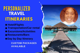 plan your unique travel itinerary for your dream vacation
