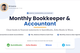 do monthly bookkeeping in quickbooks, xero and zohobooks