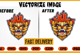 do manually vector tracing, recreate convert image to vector
