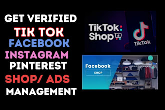 setup tik tok shop facebook shop instagram shop manage ads  tiktok promotion