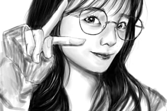 draw your face in digital