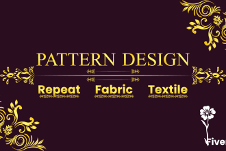 design textile floral pattern and repeat fabric prints