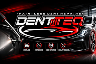 desing a professional automotive racing and car repair logo