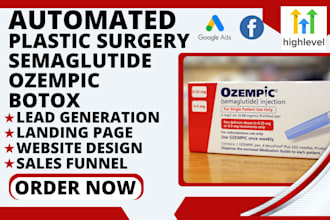 generate plastic surgery leads peptide ozempic wegovy semaglutide landing page