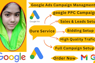 setup google ads search ads display ads ppc campaign optimize