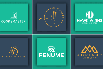 luxury minimalist initial letter custom monogram logo design