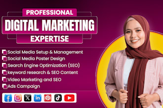 be your digital marketer, social media manager and SEO expert