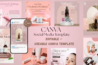 design editable instagram post templates using canva for your brand