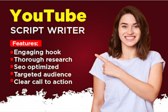 be your youtube video script writer and website content writer