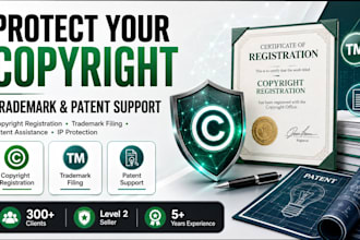 handle copyright and IP registration