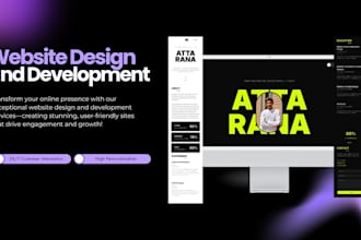 design a creative and attractive portfolio website for you