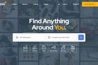 create classified ads listing website directory website