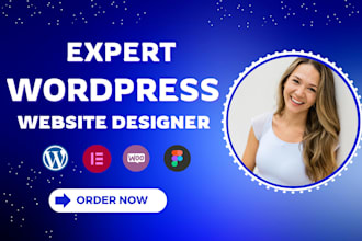 develop design customize maintain wordpress elementor web