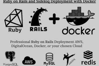 deploy your ruby on rails app, sidekiq, postgresql on docker