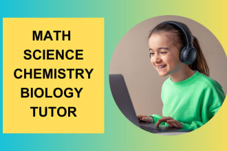 be your online fun kids math, science and chemistry tutor