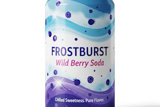 create beverage label design for energy or soft drink