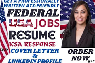 write your federal resume, CV, cover letter and optimize linkedin