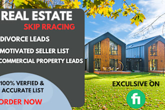 provide updated real estate motivated seller list and divorce leads