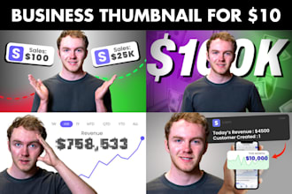 create best youtube thumbnail design for business channel