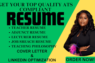 write a professional teacher resume and professor resume