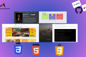 build static website, github page or landing page with free hosting