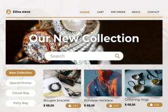 design jewelry shopify store, jewelry dropshipping website