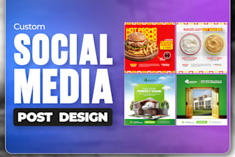 design social media post design and custom templates