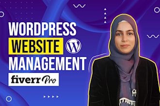 be your wordpress manager for maintenance, security, and website