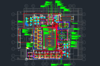 design and shop drawing for electrical plans power and lighting