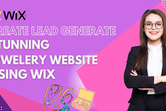 create your leads generate stunning jewelry website with wix