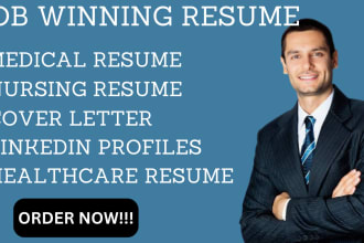 write a professional doctor resume nursing resume, cover letter and linkedin