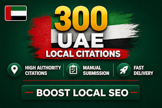 build top local citations 300 uae local citations and google map citations