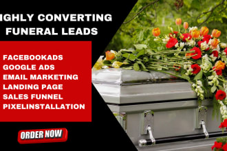 generate cremation leads funeral leads casket lead cremation website landingpage