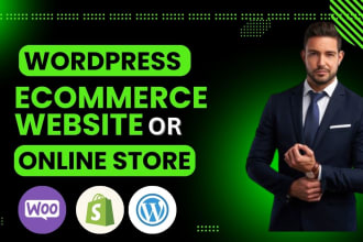 design ecommerce or woocommerce website like online store, multi vendor website
