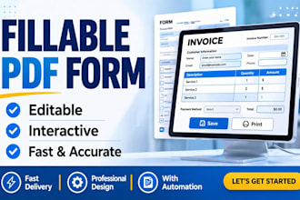 create fillable PDF form with automation and adobe acrobat