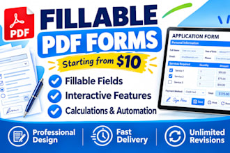 create fillable PDF form with automation and adobe acrobat