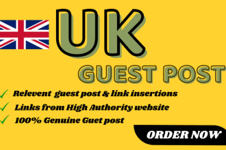 create UK backlinks on high da UK guest post site