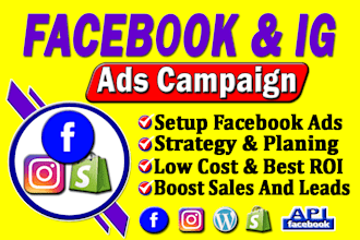 setup face book campaign, run facebook ads meta ads manager instagram ads