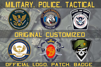design official military police badge, logo, patch, and stickers