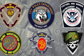 create official military police badge logo patch and sticker